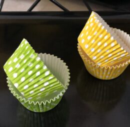 PIROTTINO ROTOND 130/40 CUPCAKE POIS VERDE