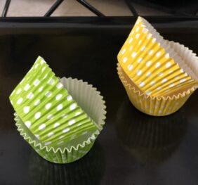 PIROTTINO ROTOND 130/40 CUPCAKE POIS VERDE