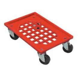 CARRELLO BOX-SERVICE IN ABS GRIGLIATA  CON RUOTE GIREVOLI 60X40 Portata massima kg. 250