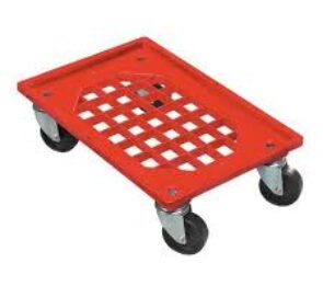 CARRELLO BOX-SERVICE IN ABS GRIGLIATA  CON RUOTE GIREVOLI 60X40 Portata massima kg. 250