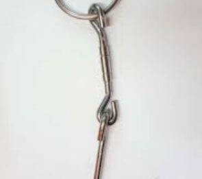 GANCIO INOX GIREVOLE C/ANELLO