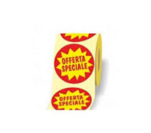 ROTOLO ETICHETTE "OFFERTA SPECIALE" PZ 1000 TONDE