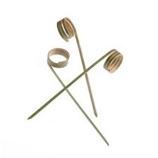 SPIEDINI IN BAMBOO RICCIOLO cm.12  pz.100    ART.S0015.Z