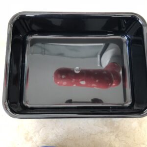 VASSOIO A4 H85 PMMA NERO 29X22X8,5