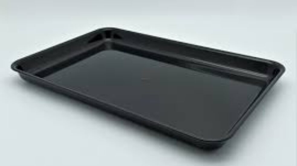 VASSOIO A7 H50 PMMA NERO 360x220x50 H mm
