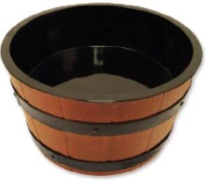 BOTTICELLA EFFETTO LEGNO NOCE LT.10  &oslash; 300/250X200 mm