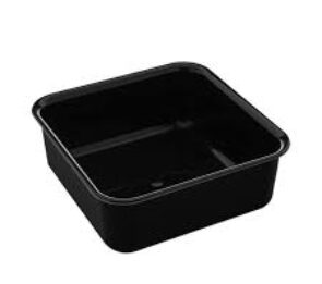 VASSOIO A6 H85 PMMA NERO 220x220x85 H mm