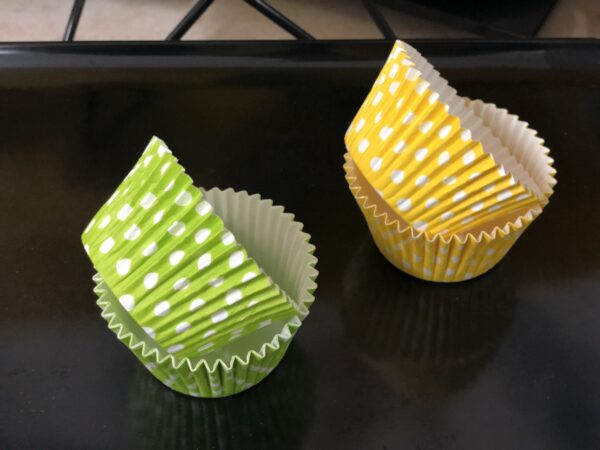 PIROTTINO ROTOND 130/40 CUPCAKE POIS VERDE