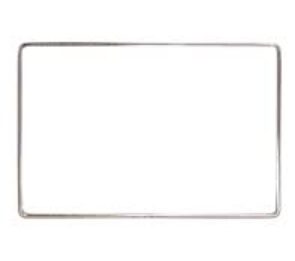 RETTANGOLO IN ACCIAIO INOX AISI 304 MM. 350×100 DIA. 4,80