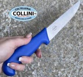 COLTELLO SCANNARE TRIDENTUM cm 16 MANICO BLU