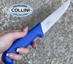 COLTELLO SCANNARE TRIDENTUM cm 16 MANICO BLU