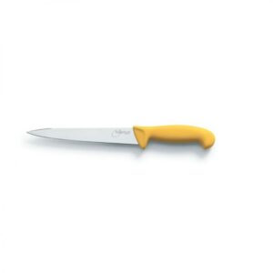 COLTELLO TRIDENTUM SCANNARE/22 CM MAN. GIALLO