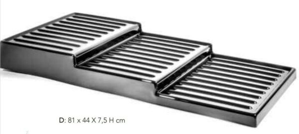 ALZATA DA BANCO A TRE LIVELLI  810X400 COLORE NERO