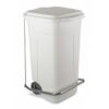 PATTUMIERA PLASTICA RIGIDA CON PEDALE E COPERCHIO S/ RUOTE LT 60