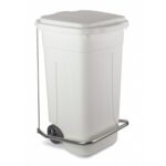PATTUMIERA PLASTICA RIGIDA CON PEDALE E COPERCHIO S/ RUOTE LT 60