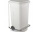 PATTUMIERA PLASTICA RIGIDA CON PEDALE E COPERCHIO S/ RUOTE LT 60