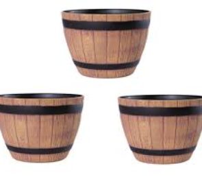 MEZZA BOTTE 248XH205MM LT6 IN BIMATERIA ~  FINTO LEGNO INT. PP. ALIMENTARE