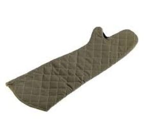 GUANTI DA FORNO PROFESSIONALE 
220° COLORE VERDE MIS. 61 CM