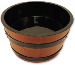 VASSOIO MEZZA LUNA ALLUNGATA NERO L248XH80MM